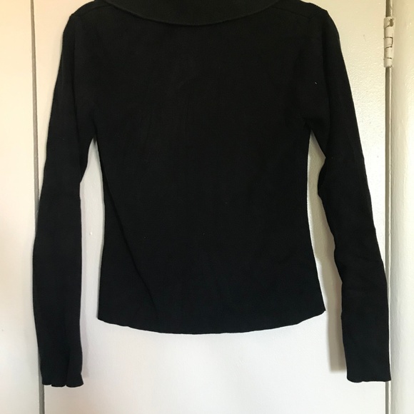 Black Zip-Up Jacket / Sweater - Picture 2 of 2